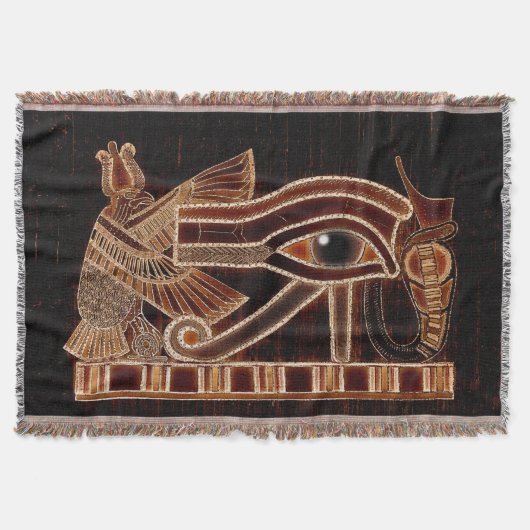 Oog van Horus, oude Egyptische Wadjet Art Deken (Voorkant)