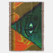 Oog van Horus, oude Egyptische Wadjet Art Deken (Voorkant Verticaal)