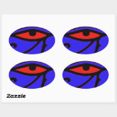 Oog van Horus Ovale Sticker (Vel)