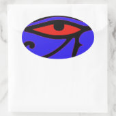 Oog van Horus Ovale Sticker (Tas)