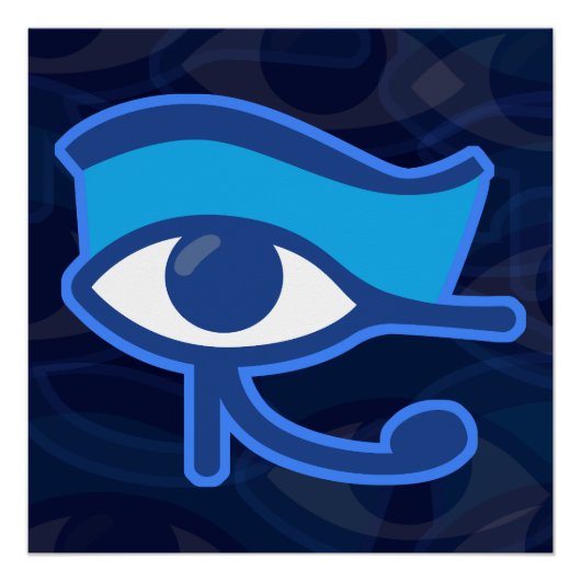 Oog van Horus Perfect Poster (Voorkant)