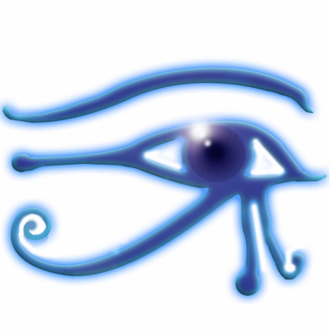 OOG VAN HORUS RA Oude Egypte gebeeldhouwd geschenk Fotobeeldje Magneet (Voorkant)