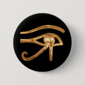 Oog van Horus Ronde Button 5,7 Cm (Voorkant)