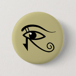 Oog van Horus Ronde Button 5,7 Cm