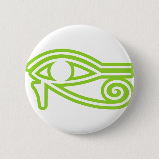 Oog van Horus Ronde Button 5,7 Cm (Voorkant)