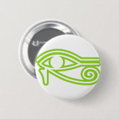 Oog van Horus Ronde Button 5,7 Cm (Voorkant /achterkant)