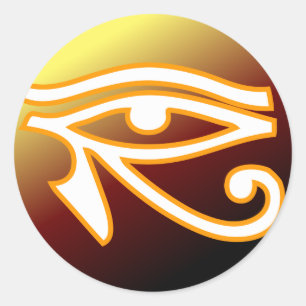 Oog van Horus Ronde Sticker