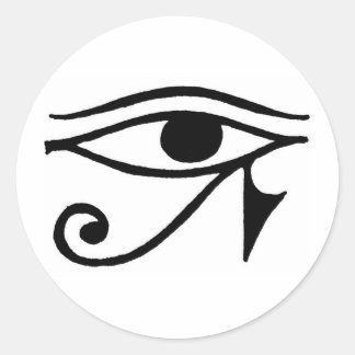 Oog van Horus Ronde Sticker