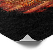 Oog van Horus Sacred Egyptian Art Poster (Hoek)