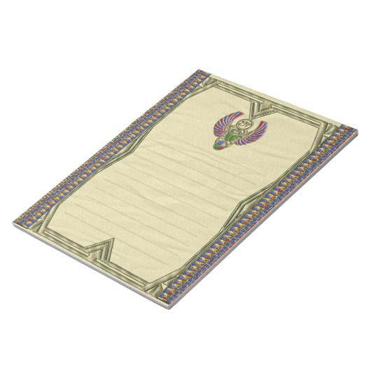 Oog van Horus Scarab Notitieblok (Schuin)