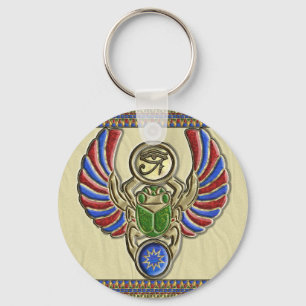 Oog van Horus Scarab Sleutelhanger