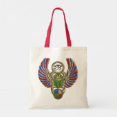 Oog van Horus Scarabentassen Tote Bag (Achterkant)