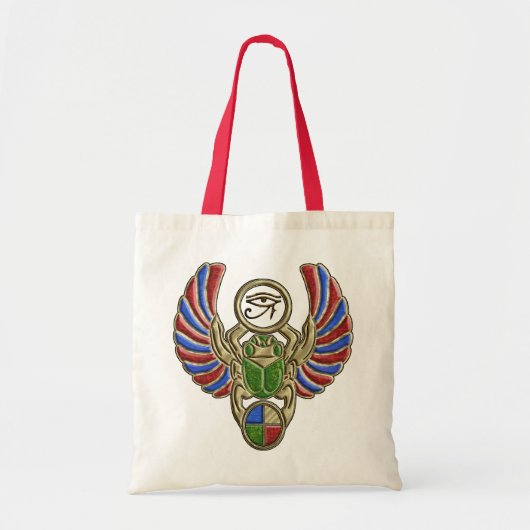 Oog van Horus Scarabentassen Tote Bag (Voorkant)