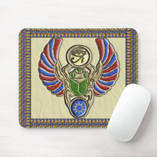 Oog van Horus ScarabMousepad Muismat (Met muis)