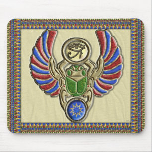Oog van Horus ScarabMousepad Muismat