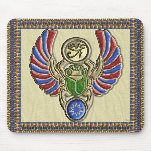 Oog van Horus ScarabMousepad Muismat (Voorkant)