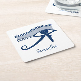 Oog van Horus Talisman gepersonaliseerd Kartonnen Onderzetters