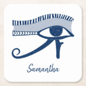 Oog van Horus Talisman gepersonaliseerd Kartonnen Onderzetters (Voorkant)