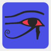 Oog van Horus Vierkante Sticker (Voorkant)