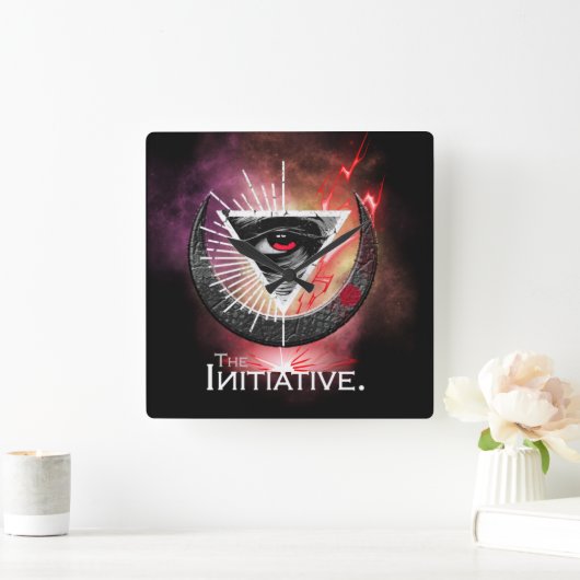 Oog van initiatief Cosmic Basic Vierkante Klok (Huis)