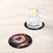 Oog van Initiatief Kosmische Basis Ronde Papier Co Ronde Kartonnen Onderzetter (Insitu)