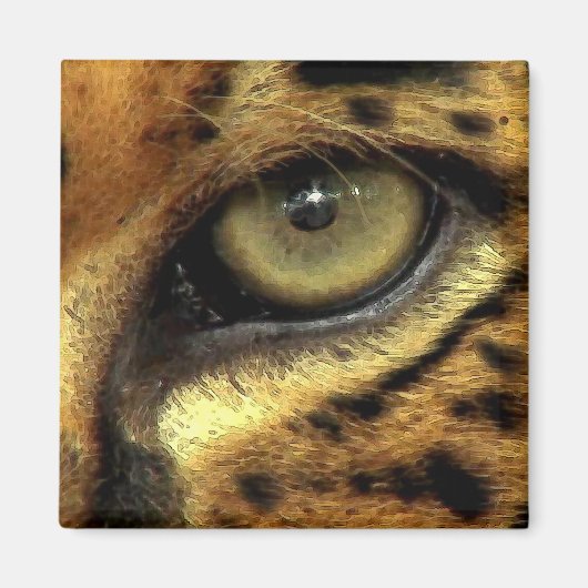 OOG VAN JAGUAR Big Cat Wildlife Magnet (Voorkant)