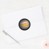 Oog van Jupiter Planet uit de buitenruimte Ronde Sticker (Envelop)