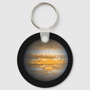Oog van Jupiter Planet uit de buitenruimte Sleutelhanger