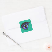 Oog van Medusa Square Sticker (Envelop)