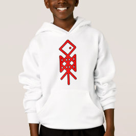 Oog van Odin Viking Bindrune Kind Pullover Hoodie