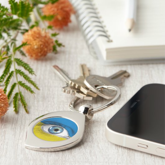 Oog van Oekraïne Sleutelhanger (Zijkant)