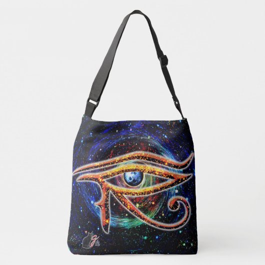 Oog van paarden crossbody tas (Achterkant)