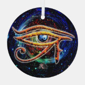 Oog van paarden glas ornament (Achterkant)