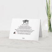 Oog van paarden kaart (Achterkant)