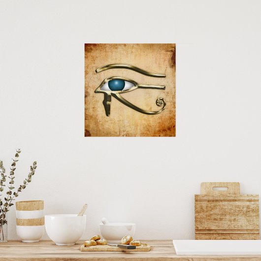 Oog van paarden poster (Keuken)