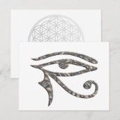 Oog van paarden - SILVER Briefkaart (Voorkant / Achterkant)