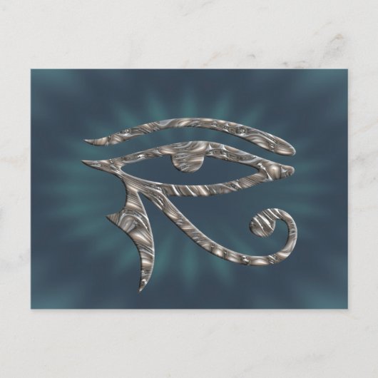 Oog van paarden - SILVER Briefkaart (Voorkant)