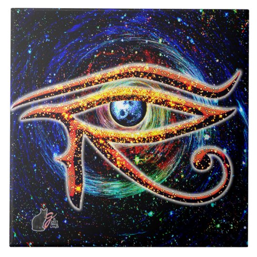 Oog van paarden tegeltje (Voorkant)