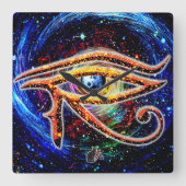 Oog van paarden vierkante klok (Voorkant)