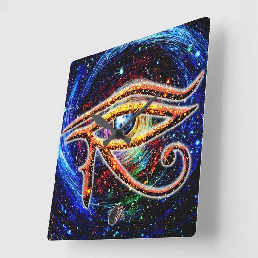 Oog van paarden vierkante klok (Hoek)