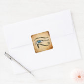 Oog van paarden vierkante sticker (Envelop)
