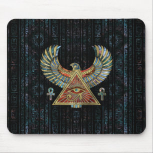 Oog van paarden - Wadjet Gemstone and Gold Muismat