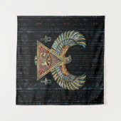 Oog van paarden - Wadjet Gemstone and Gold Wandkleed (Voorkant (horizontaal))