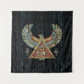 Oog van paarden - Wadjet Gemstone and Gold Wandkleed (Voorkant)