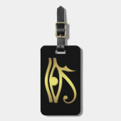 Oog van paardenbagagelabel bagagelabel (Voorkant verticaal)