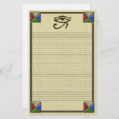 Oog van paardenbont briefpapier (Voorkant / Achterkant)