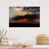 Oog van paardenbont Zonnestijf Poster (Keuken)