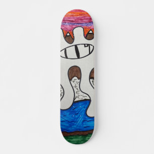 Oog van paardenplanetskateboard persoonlijk skateboard