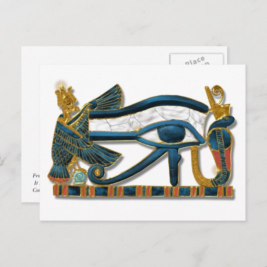 Oog van Pectoraal Horus Briefkaart (Voorkant / Achterkant)