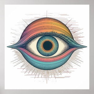 Oog van perceptie poster